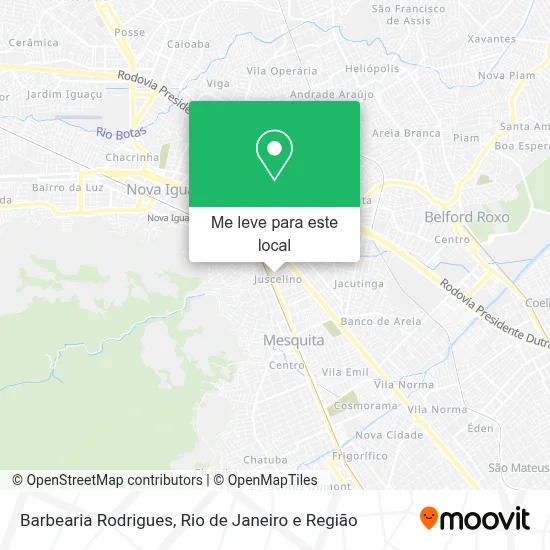 Barbearia Rodrigues mapa