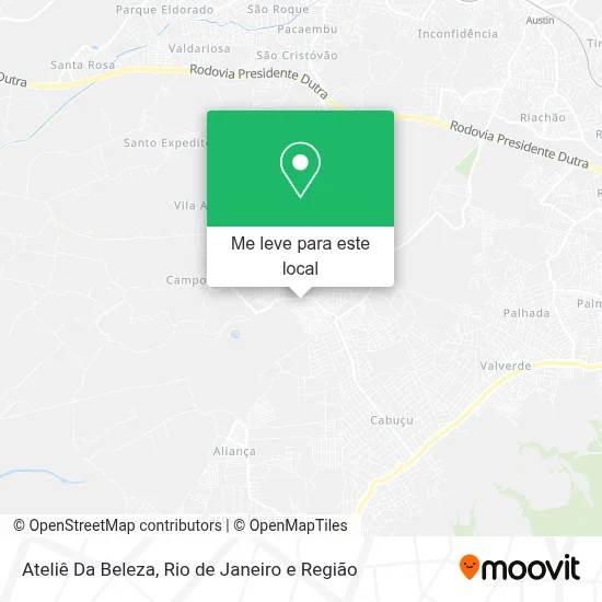 Ateliê Da Beleza mapa
