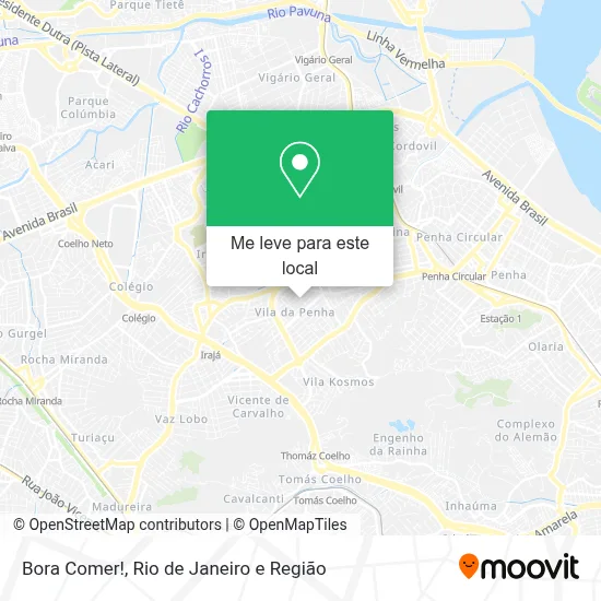 Bora Comer! mapa