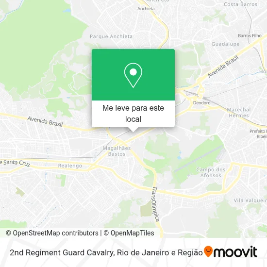 2nd Regiment Guard Cavalry mapa