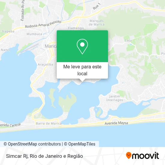 Simcar Rj mapa