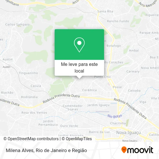 Milena Alves mapa