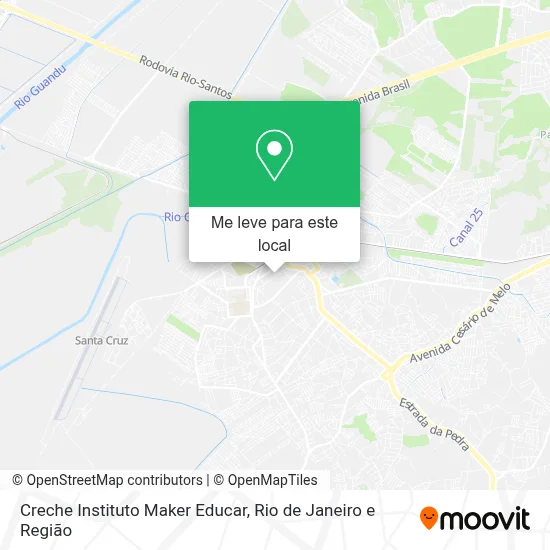 Creche Instituto Maker Educar mapa