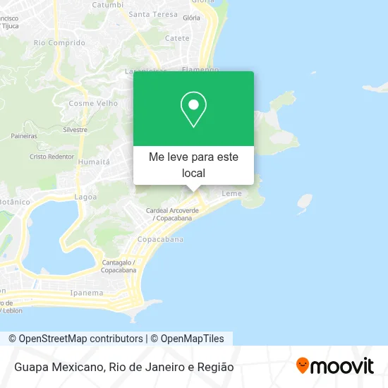 Guapa Mexicano mapa