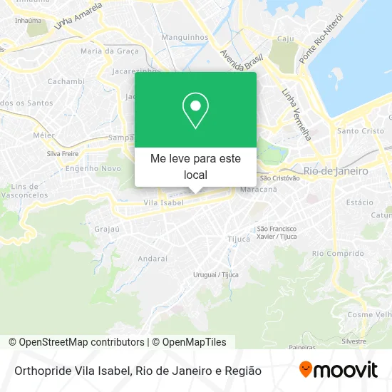 Orthopride Vila Isabel mapa