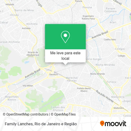 Family Lanches mapa