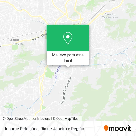 Inhame Refeições mapa