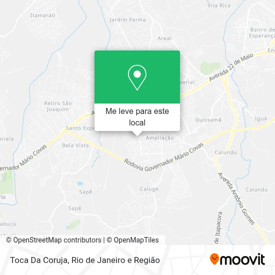 Toca Da Coruja mapa