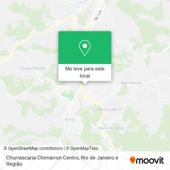 Churrascaria Chimarron Centro mapa