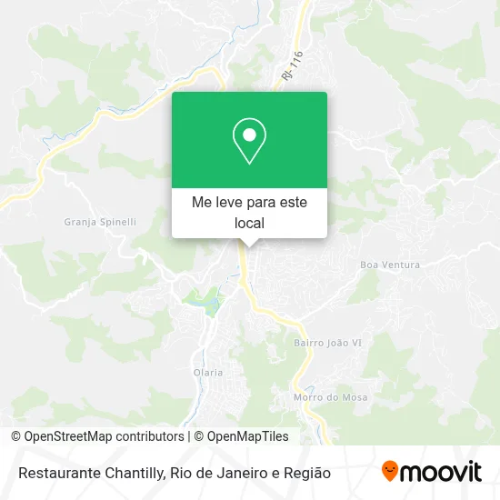 Restaurante Chantilly mapa