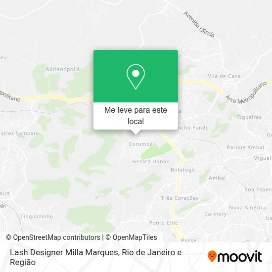 Lash Designer Milla Marques mapa