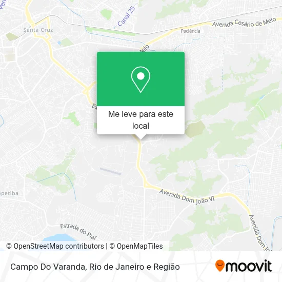 Campo Do Varanda mapa