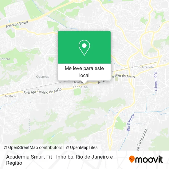Academia Smart Fit - Inhoíba mapa