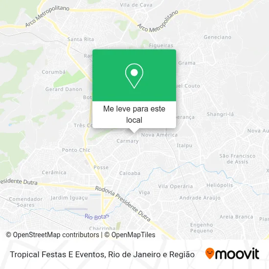 Tropical Festas E Eventos mapa