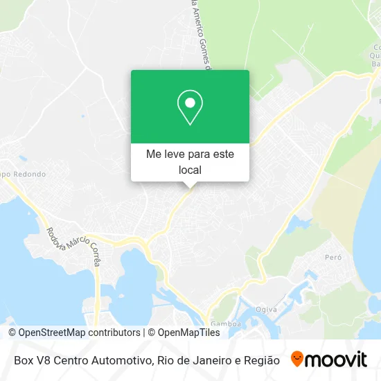 Box V8 Centro Automotivo mapa