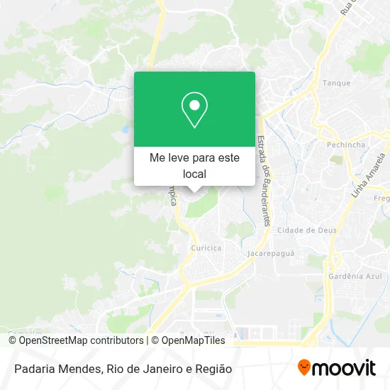 Padaria Mendes mapa