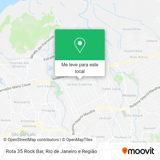 Rota 35 Rock Bar mapa
