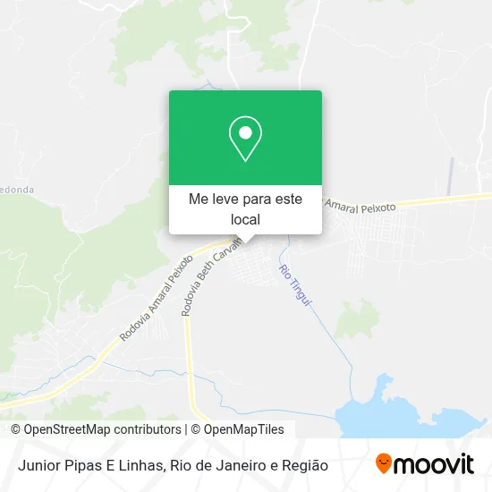 Junior Pipas E Linhas mapa