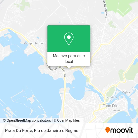 Praia Do Forte mapa