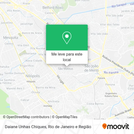 Daiane Unhas Chiques mapa