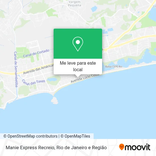 Manie Express Recreio mapa
