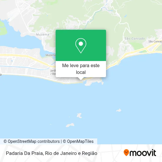 Padaria Da Praia mapa