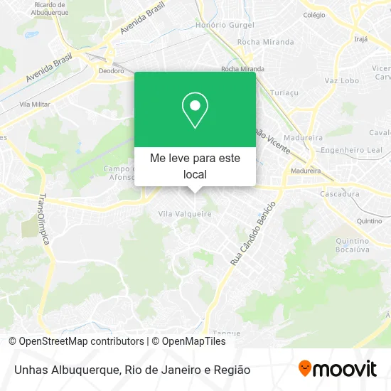 Unhas Albuquerque mapa