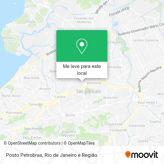 Posto Petrobras mapa