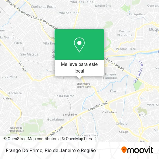 Frango Do Primo mapa