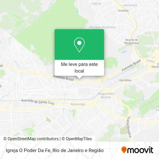 Igreja O Poder Da Fe mapa