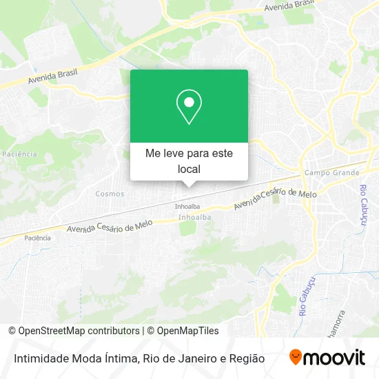 Intimidade Moda Íntima mapa
