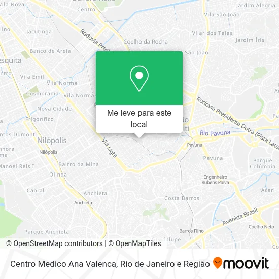 Centro Medico Ana Valenca mapa