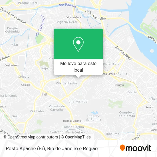 Posto Apache (Br) mapa