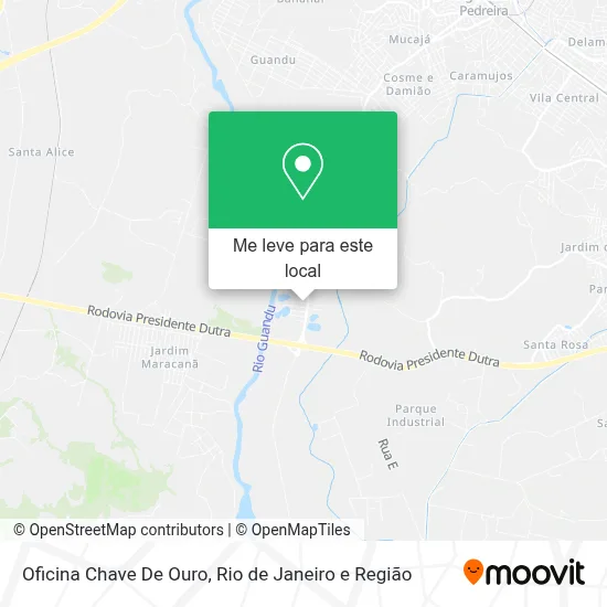 Oficina Chave De Ouro mapa