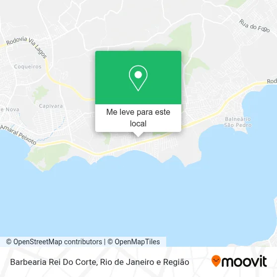 Barbearia Rei Do Corte mapa