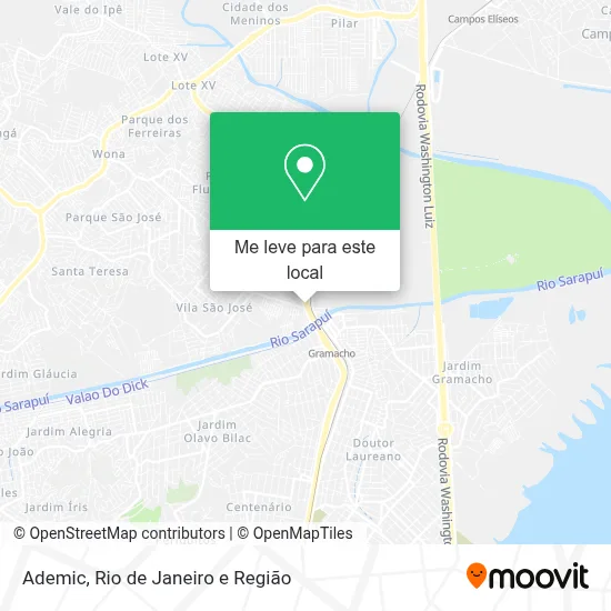 Ademic mapa