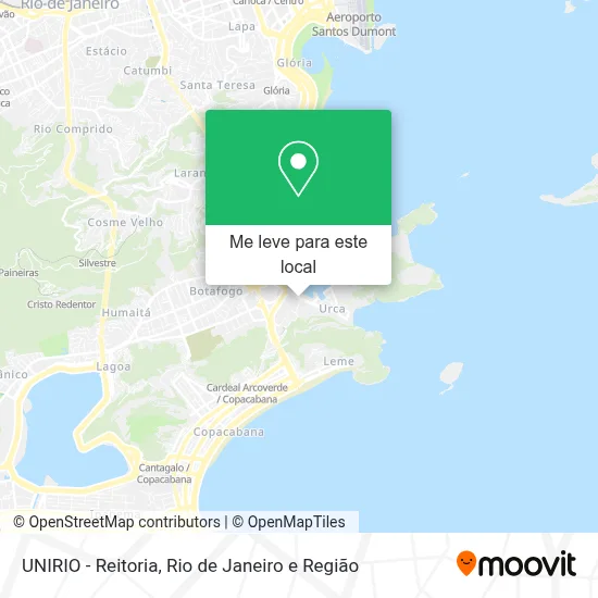 UNIRIO - Reitoria mapa