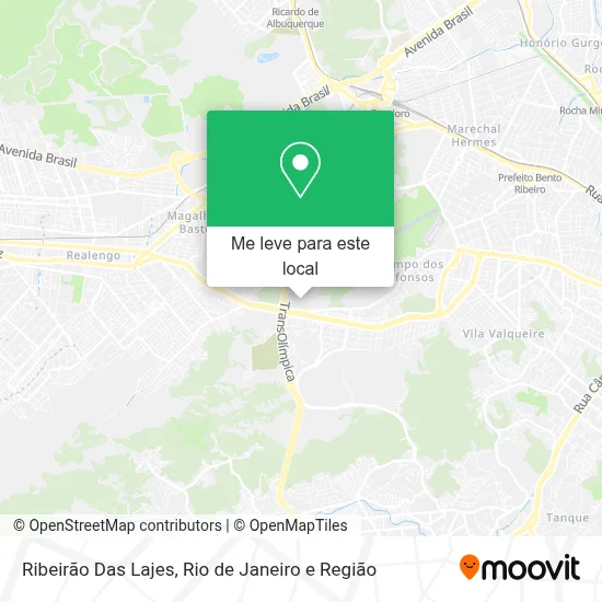 Ribeirão Das Lajes mapa