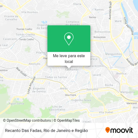 Recanto Das Fadas mapa