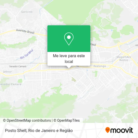 Posto Shell mapa