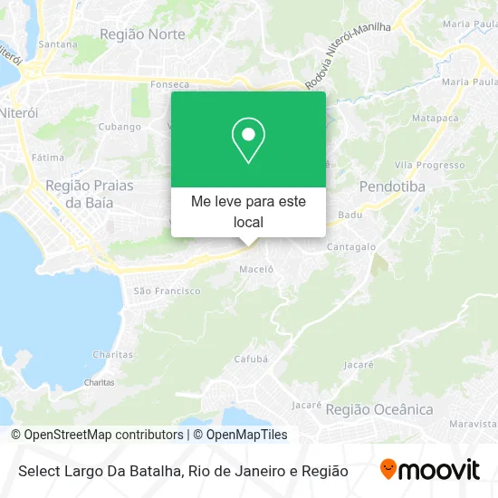 Select Largo Da Batalha mapa