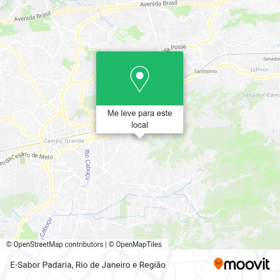 E-Sabor Padaria mapa
