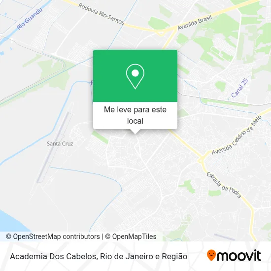 Academia Dos Cabelos mapa
