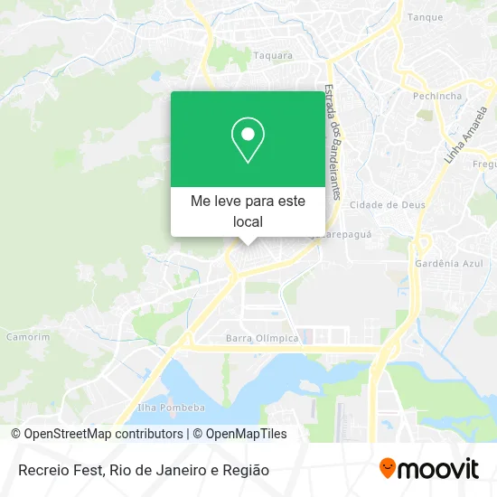 Recreio Fest mapa