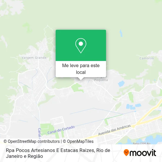 Rpa Pocos Artesianos E Estacas Raizes mapa