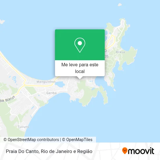 Praia Do Canto mapa