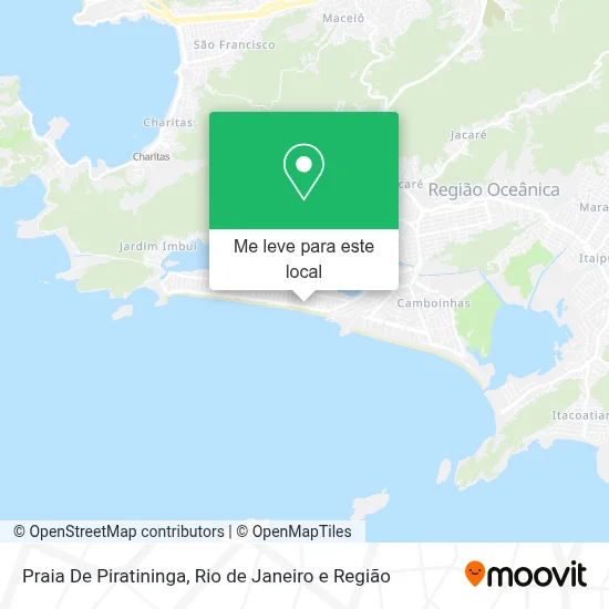 Praia De Piratininga mapa