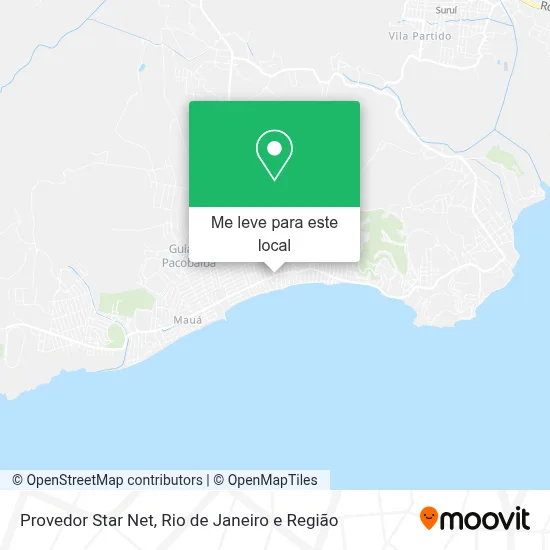 Provedor Star Net mapa