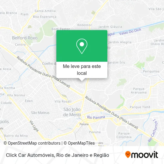 Click Car Automóveis mapa