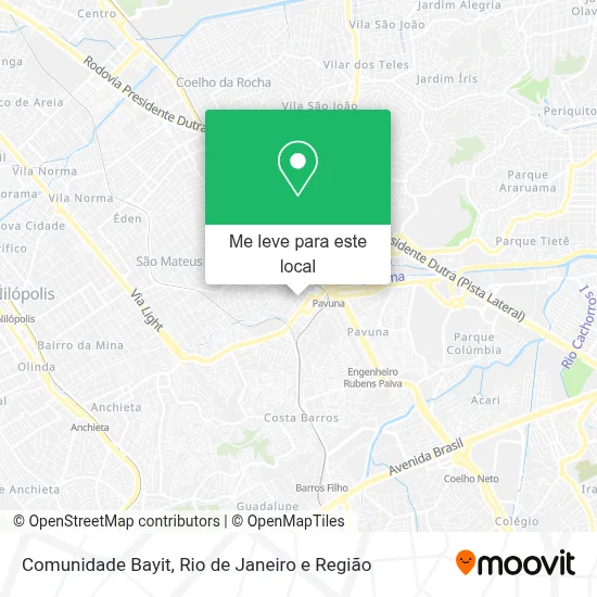 Comunidade Bayit mapa